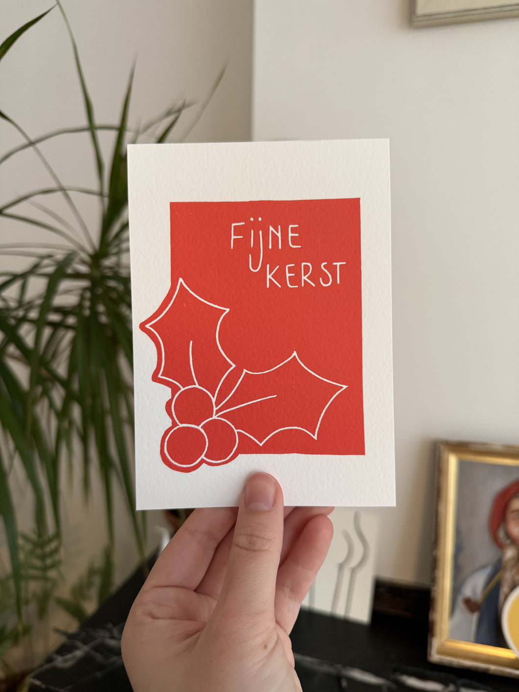 Kerstkaartje 'Fijne Kerst'